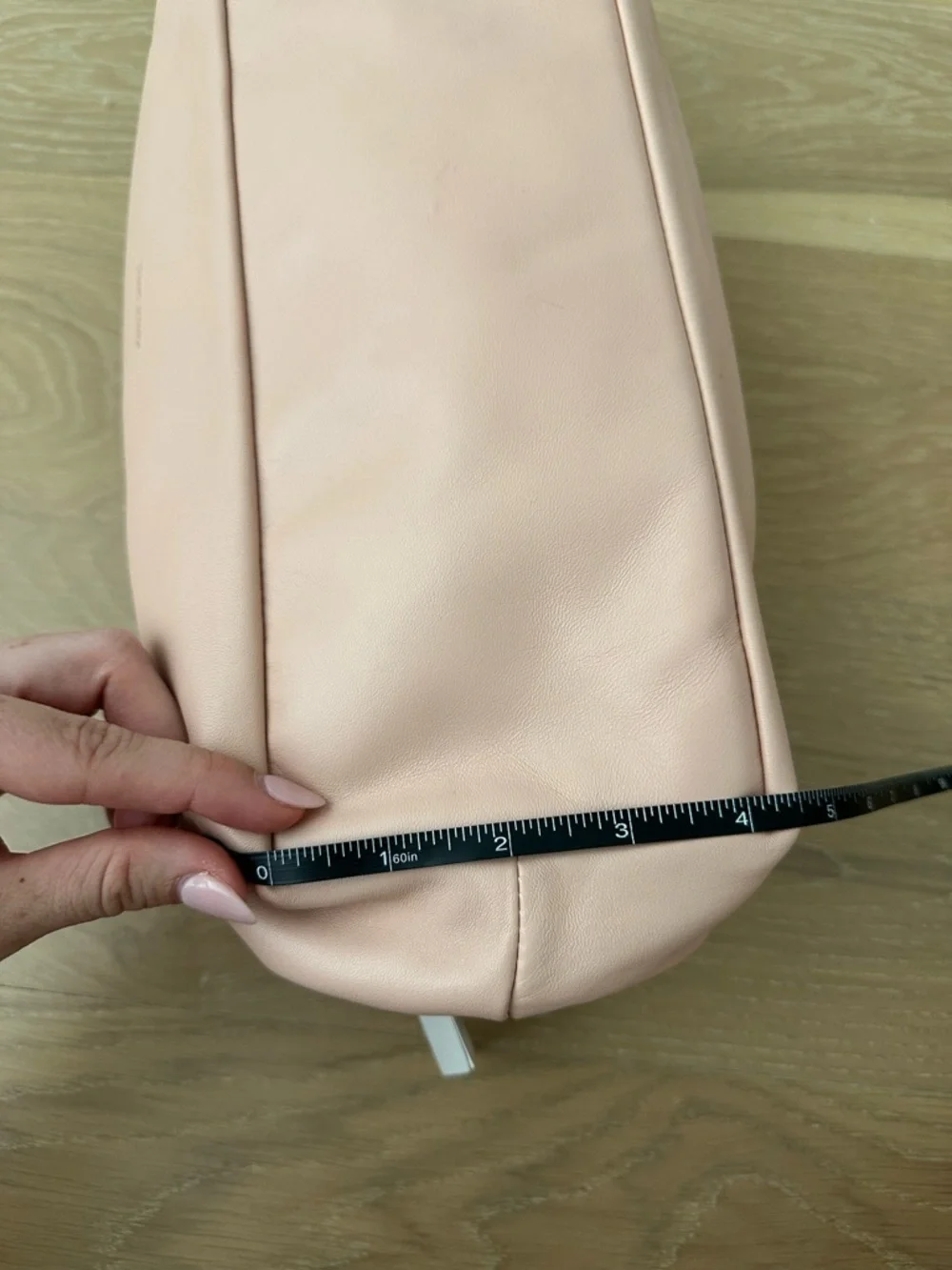 Mansur Gavriel Large Cloud Clutch Purse Puff Pink Italy Italian Leather Bag - Picture 14 of 15